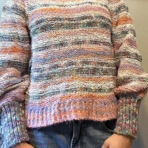 Multicolored chunky knit UO sweater